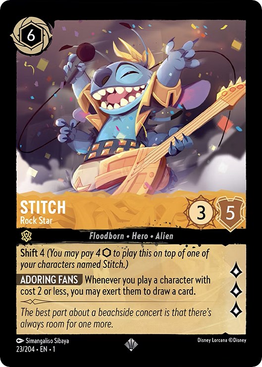 Stitch - Rock Star (23/204) [The First Chapter] | Black Swamp Games