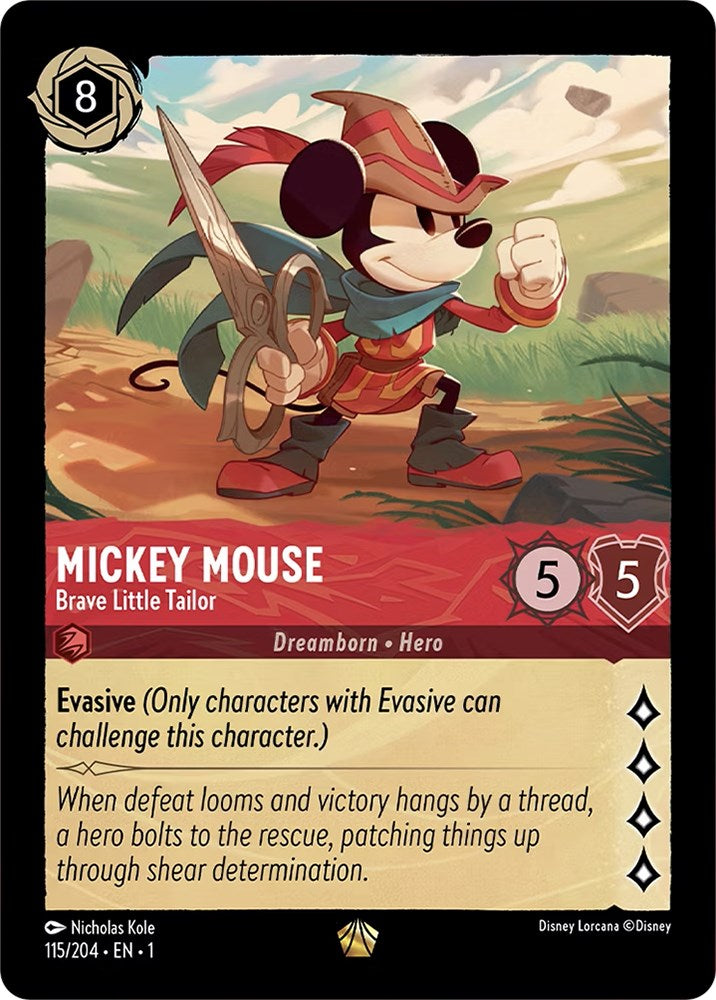 Mickey Mouse - Brave Little Tailor (115/204) [The First Chapter] | Black Swamp Games