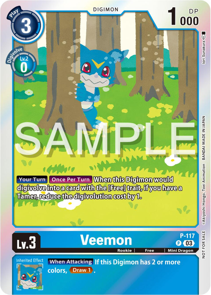 Veemon [P-117] (Beginning Observer Pre-Release) [Promotional Cards] – Black  Swamp Games