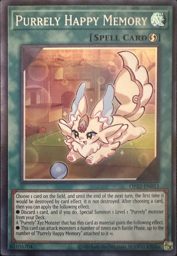 Purrely Happy Memory [OP22-EN011] Super Rare – Black Swamp Games