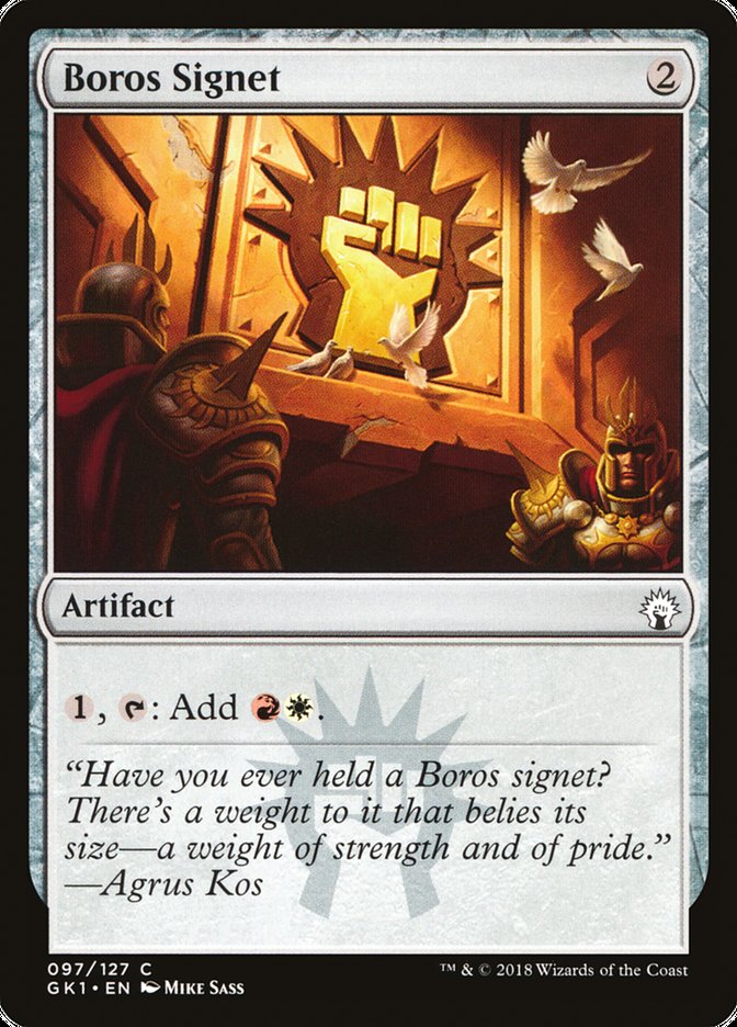 Boros Signet [Guilds of Ravnica Guild Kit] | Black Swamp Games