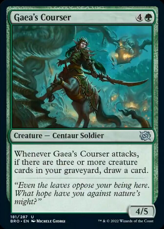Gaea's Courser [The Brothers' War] | Black Swamp Games