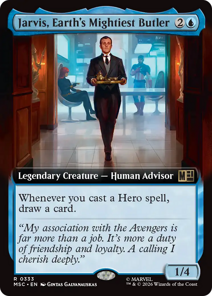 Jarvis, Earth's Mightiest Butler (Extended Art) [Marvel Super Heroes Commander] | Black Swamp Games