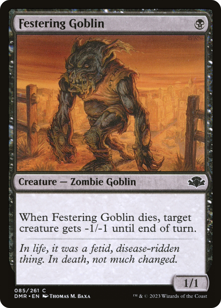 Festering Goblin [Dominaria Remastered] | Black Swamp Games