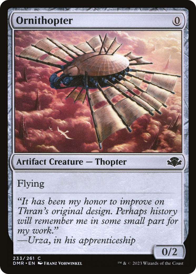 Ornithopter [Dominaria Remastered] | Black Swamp Games