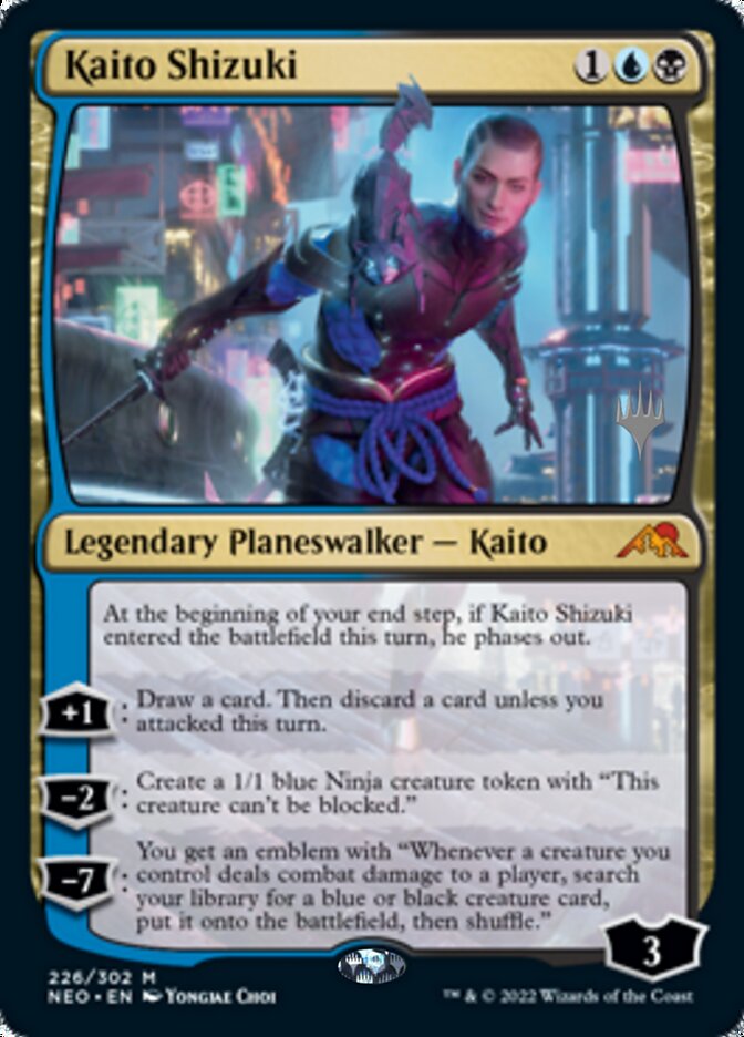 Kaito Shizuki (Promo Pack) [Kamigawa: Neon Dynasty Promos] | Black Swamp Games