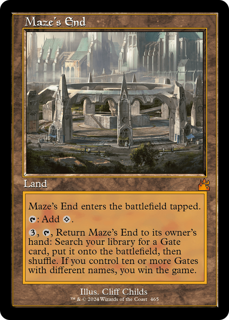 Maze's End (Retro Frame) [Ravnica Remastered] | Black Swamp Games