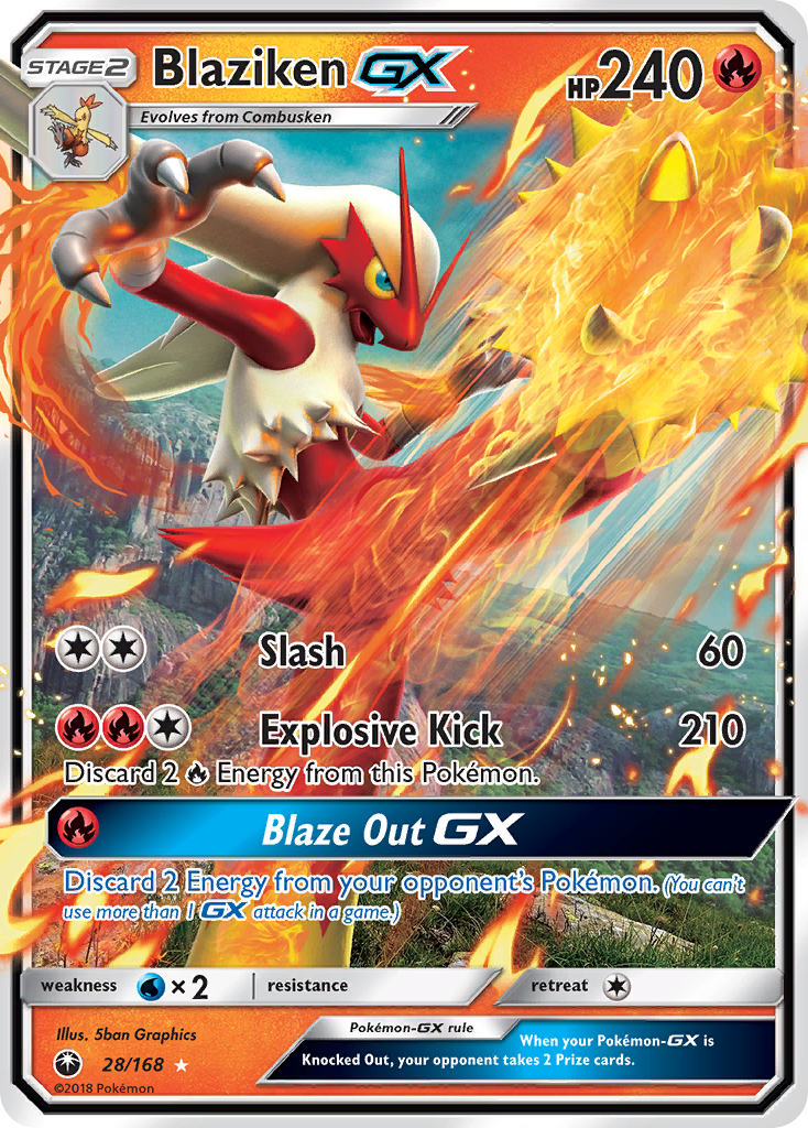 Blaziken GX (28/168) [Sun & Moon: Celestial Storm] | Black Swamp Games