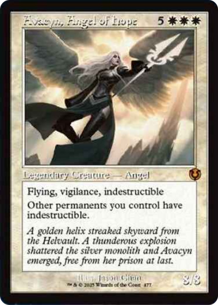 Avacyn, Angel of Hope (Retro Frame) [Innistrad Remastered] | Black Swamp Games
