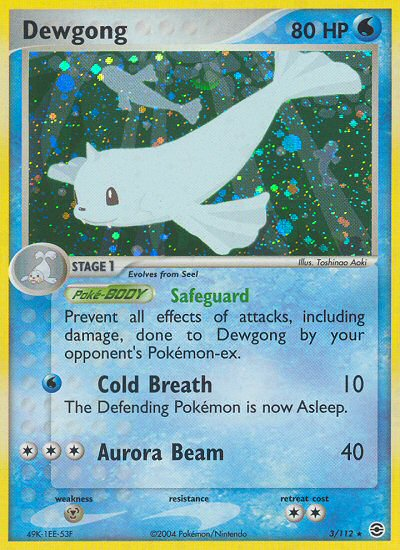 Dewgong (3/112) [EX: FireRed & LeafGreen] | Black Swamp Games