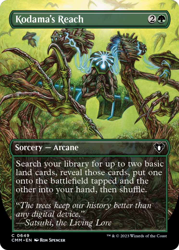 Kodama's Reach (Borderless Alternate Art) [Commander Masters] | Black Swamp Games