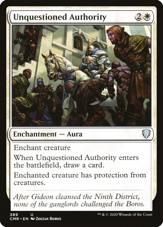 Unquestioned Authority [Commander Legends] | Black Swamp Games
