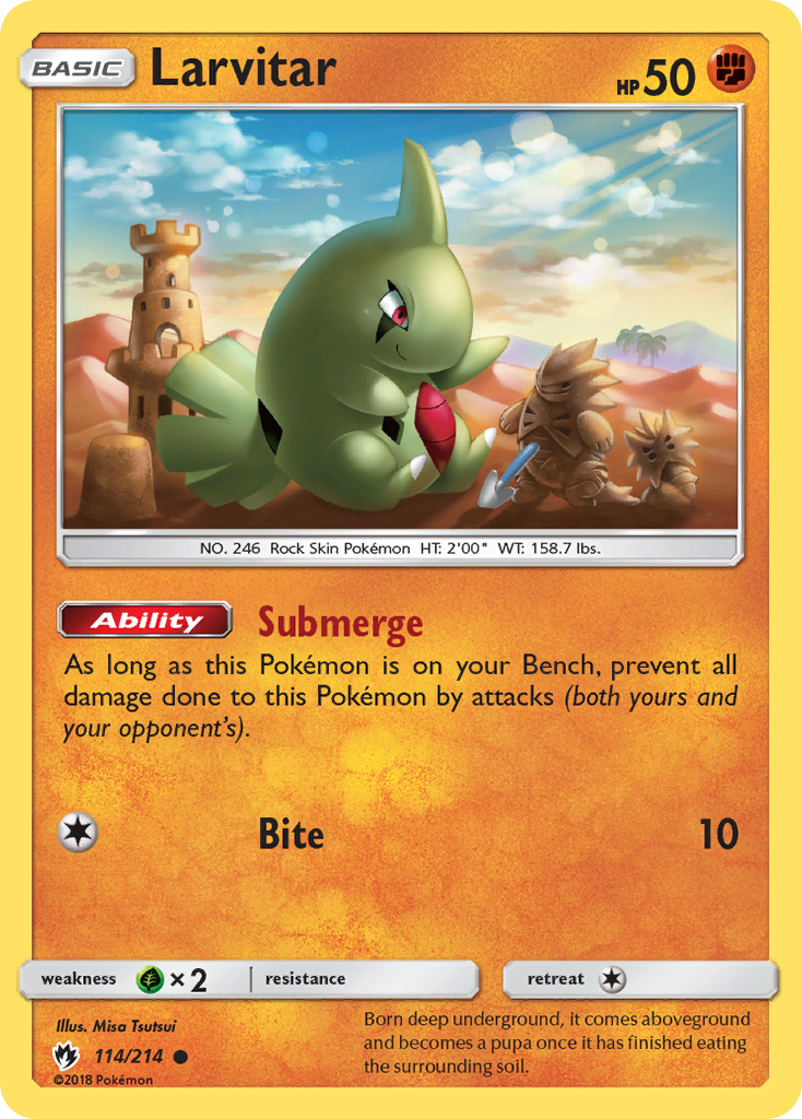 Larvitar (114/214) [Sun & Moon: Lost Thunder] | Black Swamp Games