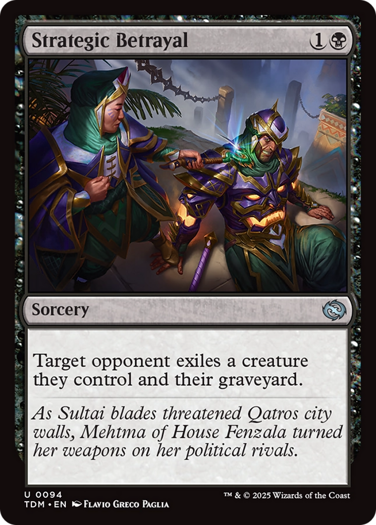Strategic Betrayal [Tarkir: Dragonstorm] | Black Swamp Games