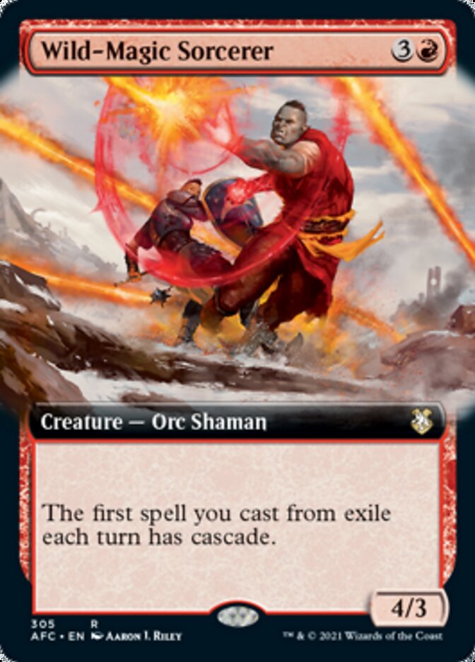 Wild-Magic Sorcerer (Extended Art) [Dungeons & Dragons: Adventures in the Forgotten Realms Commander] | Black Swamp Games