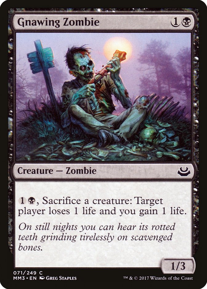 Gnawing Zombie [Modern Masters 2017] | Black Swamp Games