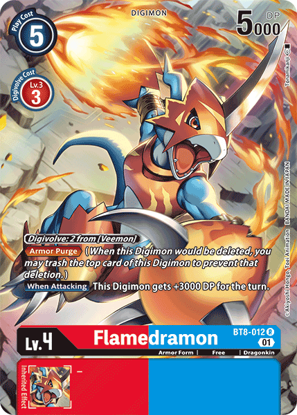 Flamedramon [BT8-012] (Alternate Art) [New Awakening] | Black Swamp Games