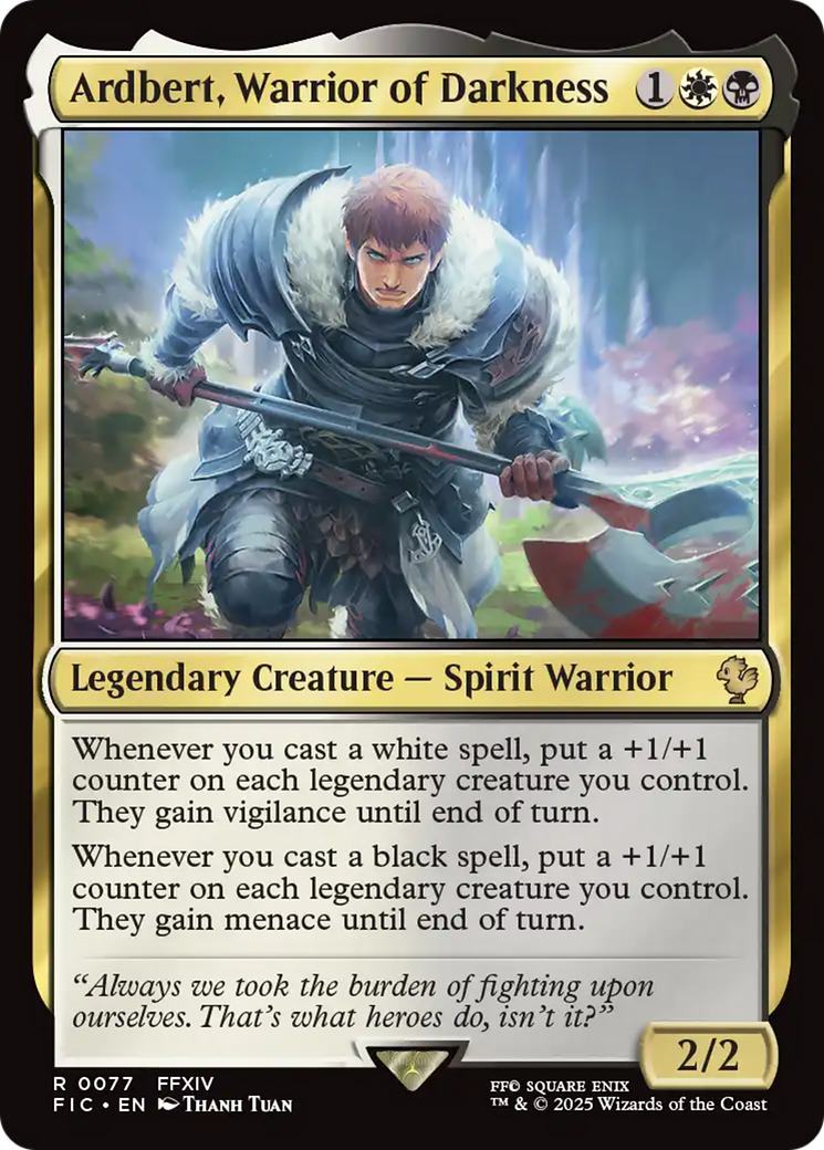 Ardbert, Warrior of Darkness [FINAL FANTASY Commander] | Black Swamp Games
