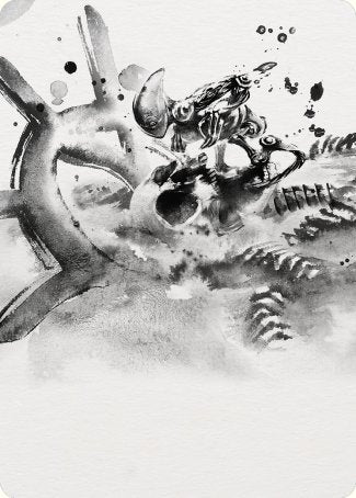 Myr Convert Art Card [Phyrexia: All Will Be One Art Series] | Black Swamp Games