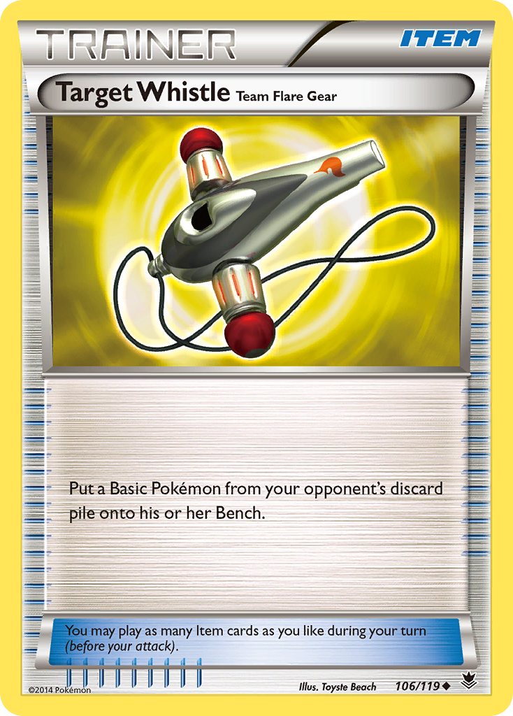 Target Whistle Team Flare Gear (106/119) [XY: Phantom Forces] | Black Swamp Games