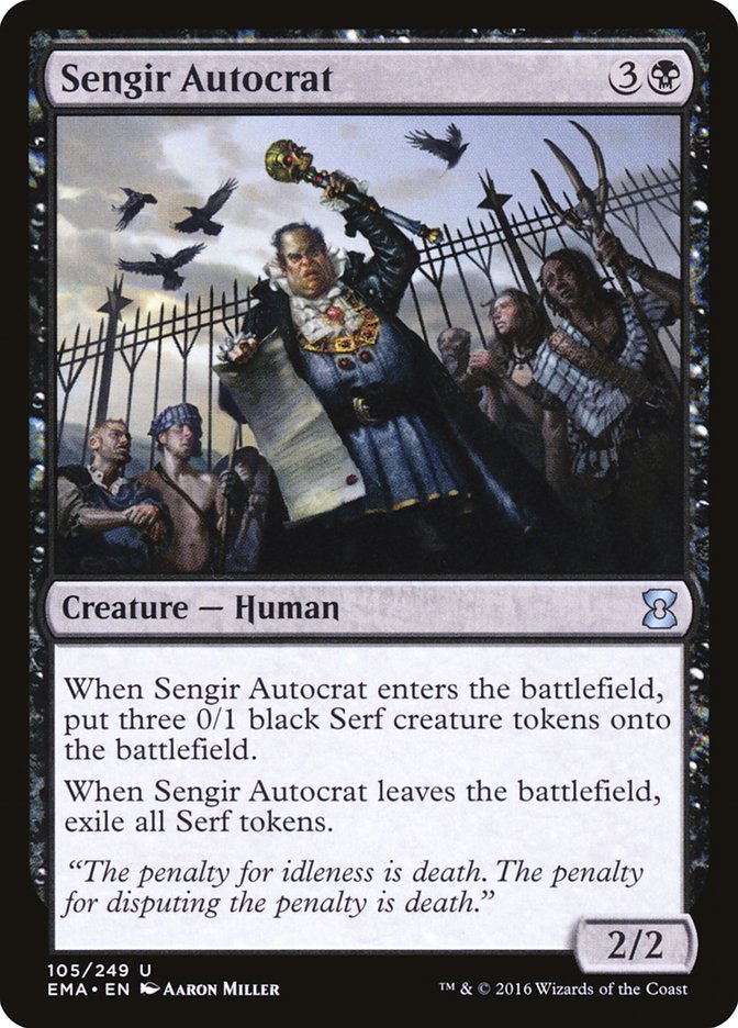 Sengir Autocrat [Eternal Masters] | Black Swamp Games