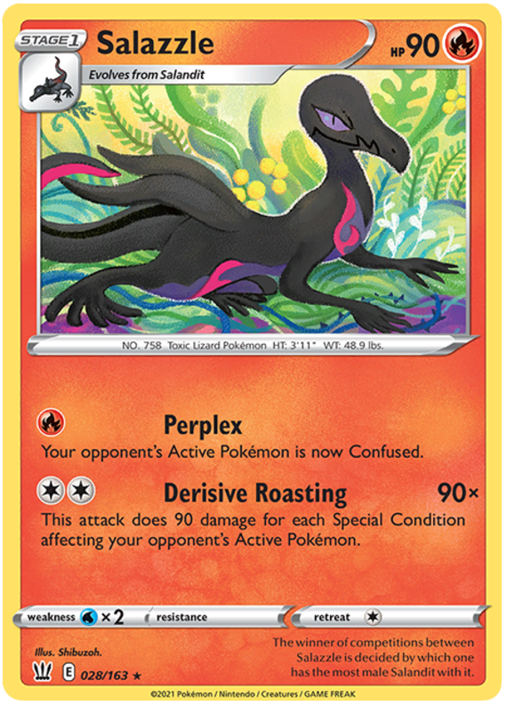 Salazzle (028/163) [Sword & Shield: Battle Styles] | Black Swamp Games
