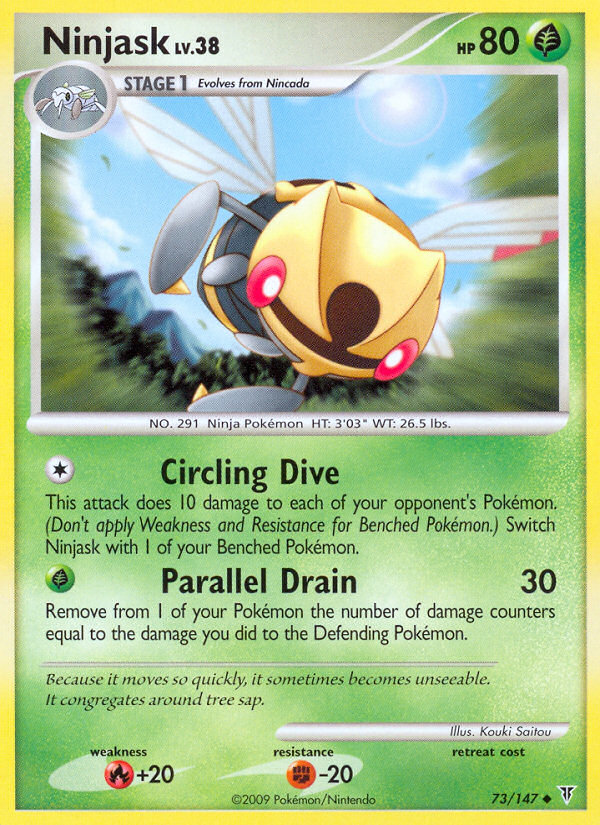 Ninjask (73/147) [Platinum: Supreme Victors] | Black Swamp Games