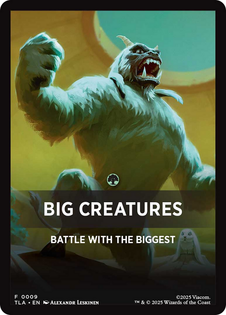 Big Creatures Theme Card [Avatar: The Last Airbender] | Black Swamp Games