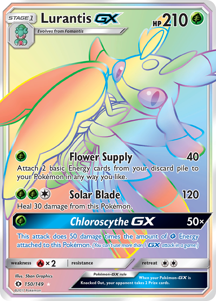 Lurantis GX (150/149) [Sun & Moon: Base Set] | Black Swamp Games