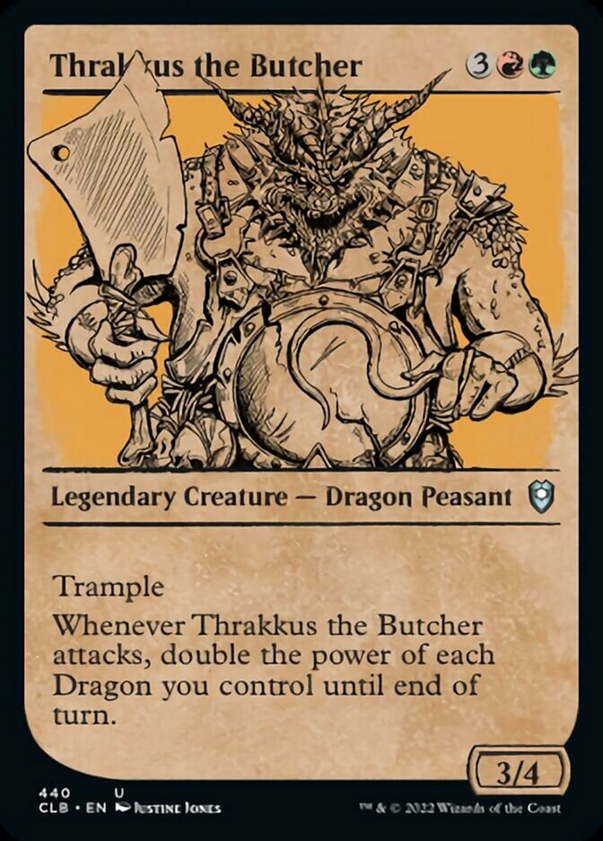 Thrakkus the Butcher (Showcase) [Commander Legends: Battle for Baldur's Gate] | Black Swamp Games