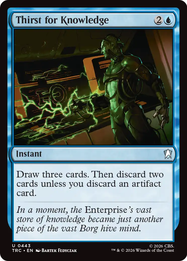 Thirst for Knowledge (Surge Foil) [Star Trek Commander] | Black Swamp Games