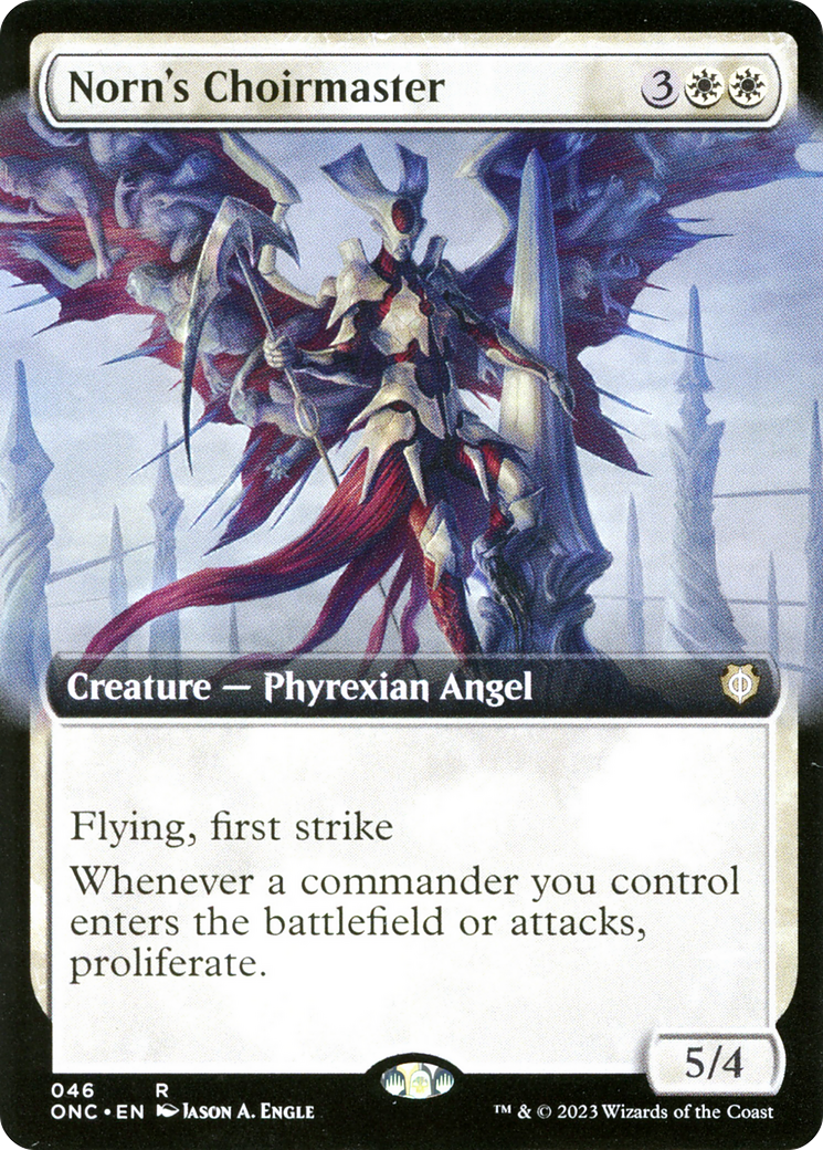 Norn's Choirmaster (Extended Art) [Phyrexia: All Will Be One Commander] | Black Swamp Games