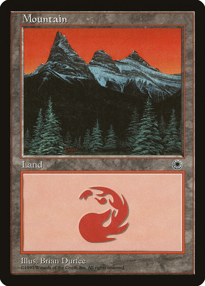 Mountain (9/6 Signature / Tallest Peak Left) [Portal] | Black Swamp Games