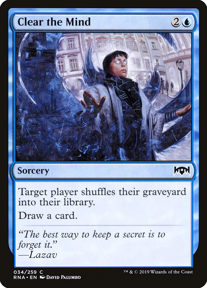 Clear the Mind [Ravnica Allegiance] | Black Swamp Games