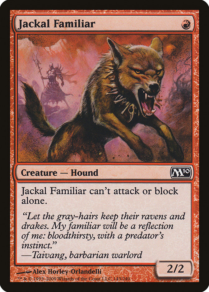 Jackal Familiar [Magic 2010] | Black Swamp Games