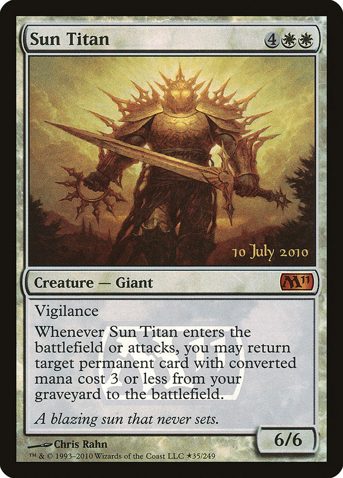 Sun Titan [Magic 2011 Prerelease Promos] | Black Swamp Games