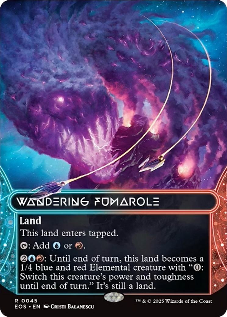 Wandering Fumarole (0045) (Borderless) [Edge of Eternities: Stellar Sights] | Black Swamp Games