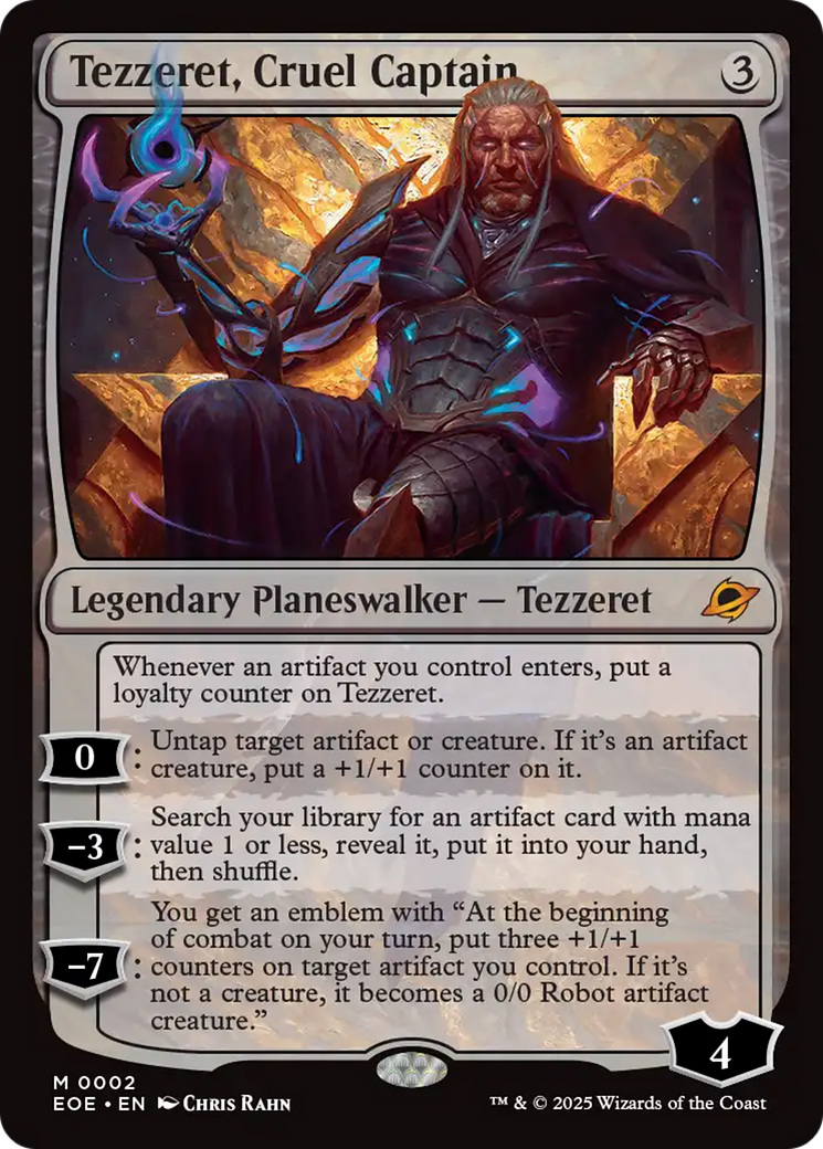 Tezzeret, Cruel Captain [Edge of Eternities] | Black Swamp Games