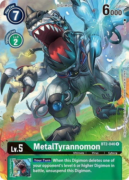 MetalTyrannomon [BT2-046] (Alternate Art) [Dimensional Phase] | Black Swamp Games