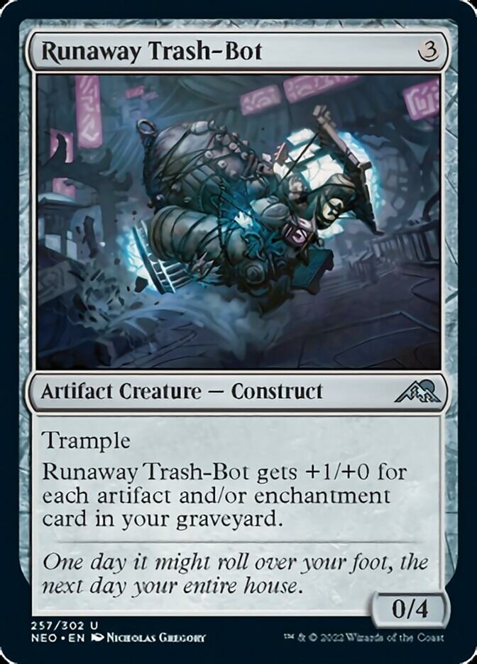 Runaway Trash-Bot [Kamigawa: Neon Dynasty] | Black Swamp Games