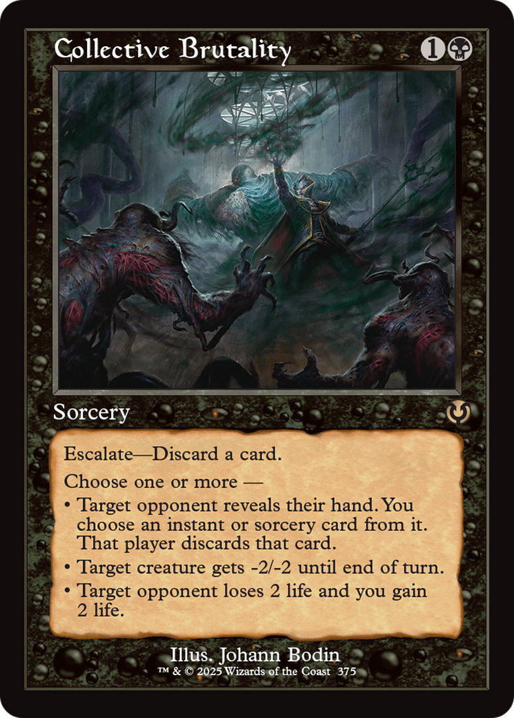 Collective Brutality (Retro Frame) [Innistrad Remastered] | Black Swamp Games