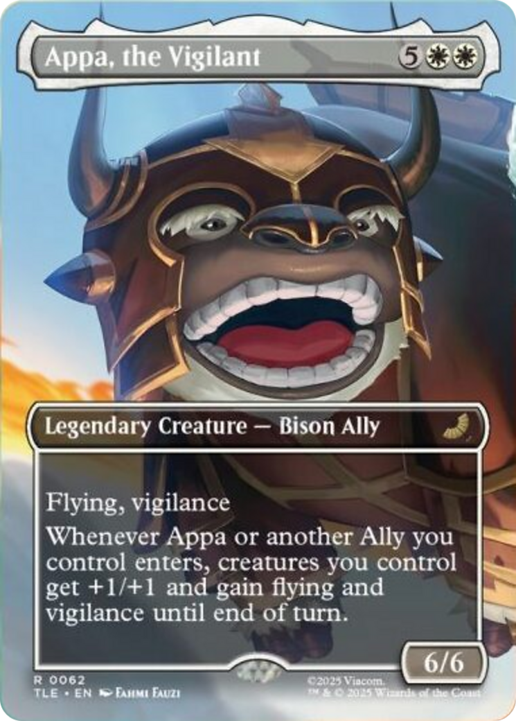 Appa, the Vigilant (Borderless) [Avatar: The Last Airbender: Eternal-Legal] | Black Swamp Games