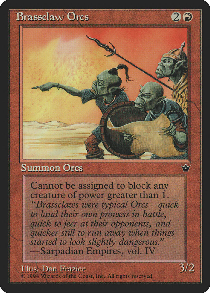 Brassclaw Orcs (Dan Frazier) [Fallen Empires] | Black Swamp Games