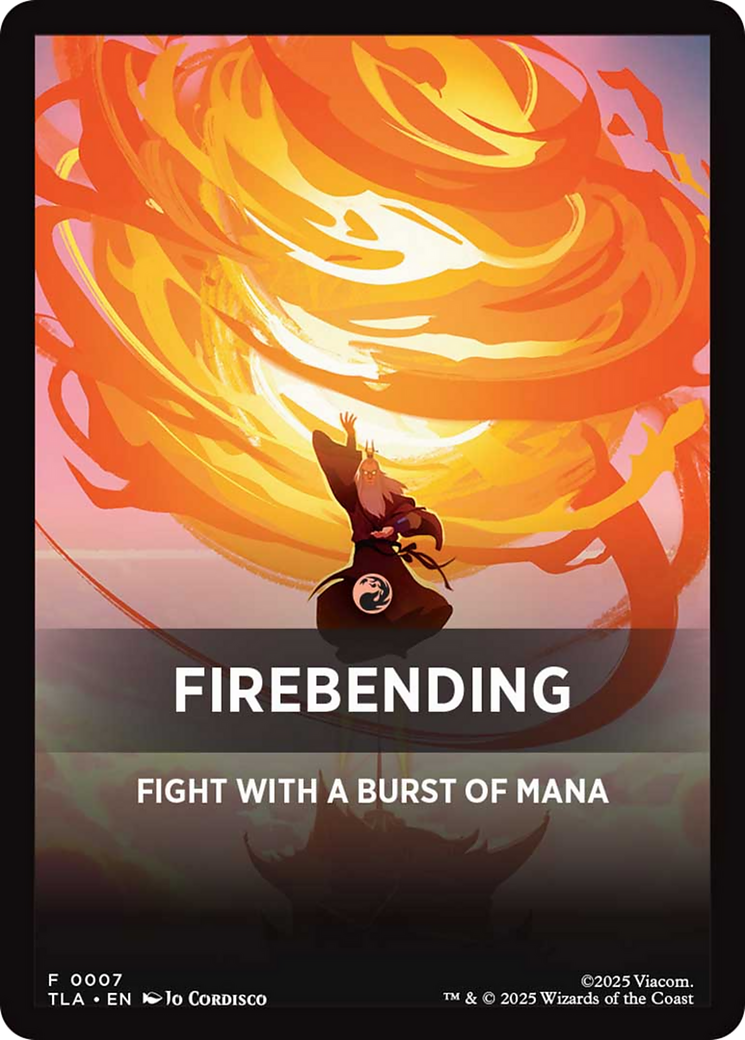Firebending Theme Card [Avatar: The Last Airbender] | Black Swamp Games