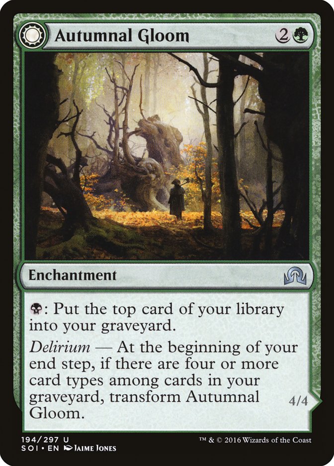 Autumnal Gloom // Ancient of the Equinox [Shadows over Innistrad] | Black Swamp Games