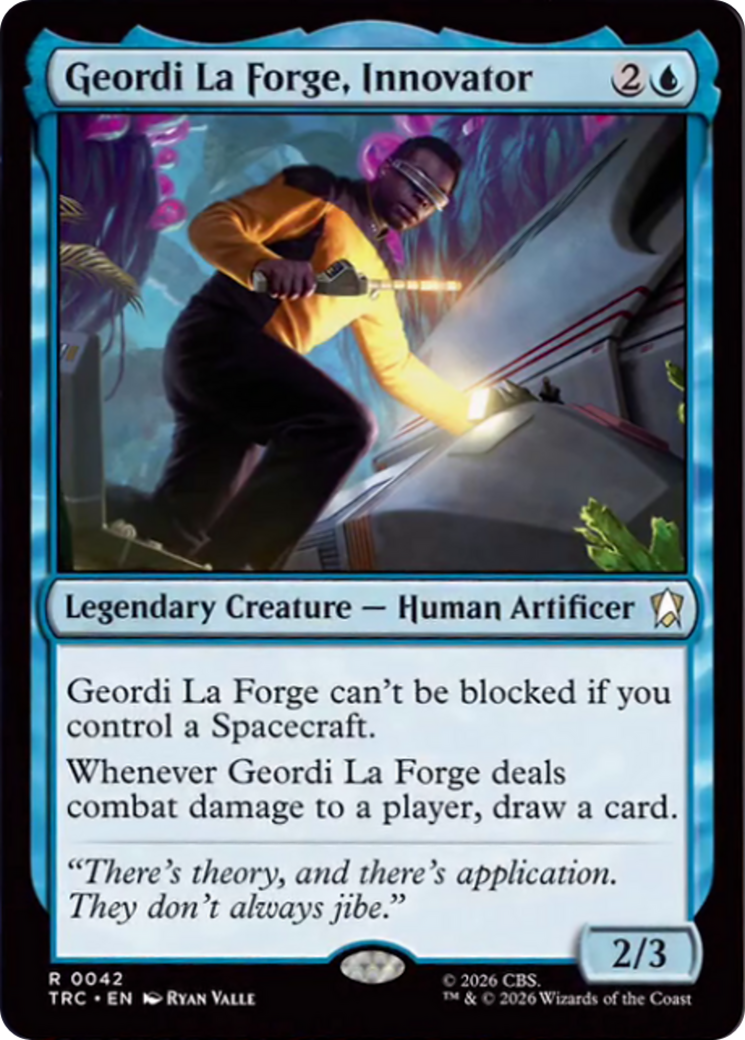 Geordi La Forge, Innovator (Surge Foil) [Star Trek Commander] | Black Swamp Games