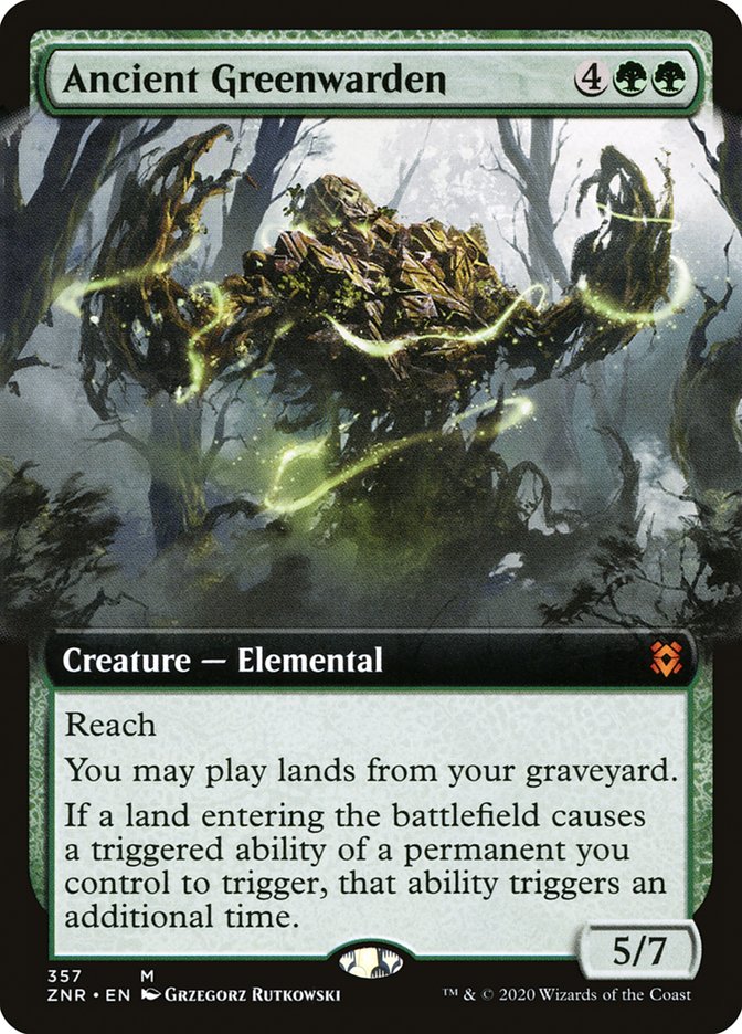Ancient Greenwarden (Extended Art) [Zendikar Rising] | Black Swamp Games