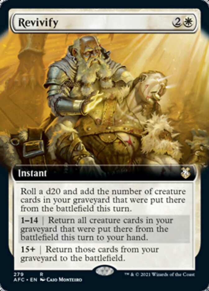 Revivify (Extended Art) [Dungeons & Dragons: Adventures in the Forgotten Realms Commander] | Black Swamp Games