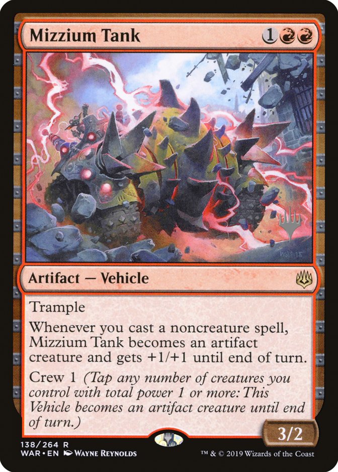 Mizzium Tank (Promo Pack) [War of the Spark Promos] | Black Swamp Games
