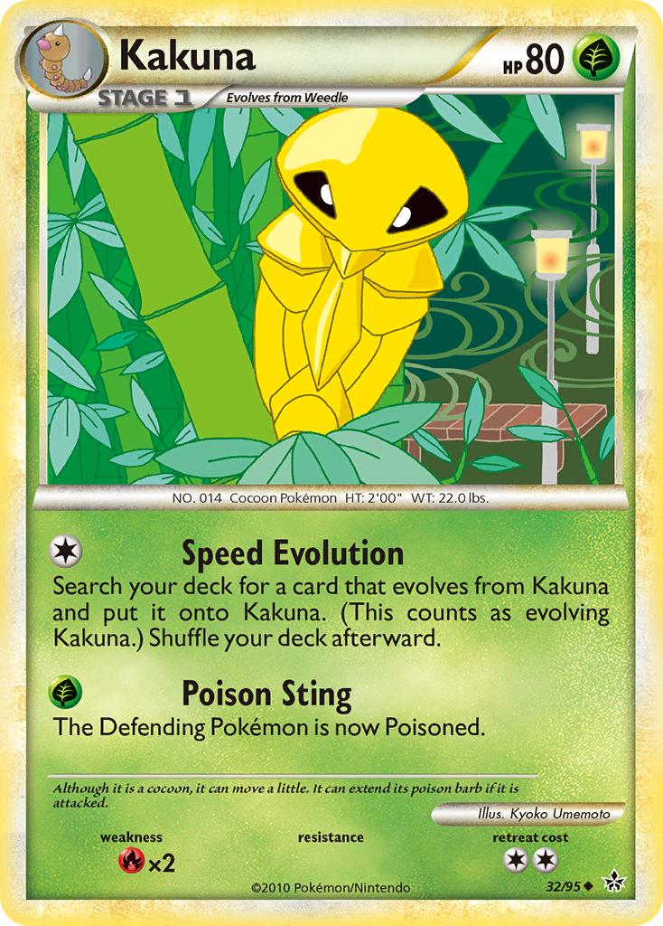 Kakuna (32/95) [HeartGold & SoulSilver: Unleashed] | Black Swamp Games